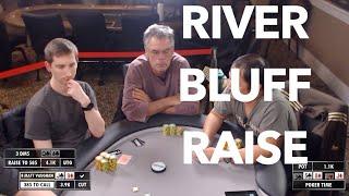 Poker Time 5-10 Cash Game: Matt Vaughan gets Bluff Raised on the River!