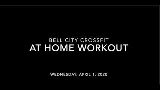 At Home Workout   Wednesday, April 1, 2020