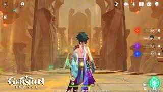 Genshin Impact - Klee Xiao Beidou Level 80 Dungeon Gameplay vs Elemental Effect Show