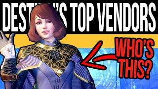 Destiny 2 Vendors Are ALL WEIRDOS! - Top 10 Vendor's in D2 & A SECRET One! (Not Very Serious..)