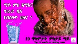 10 ጥቅምታት ምስታይ ማይ ...Top 10 benefits of water in body