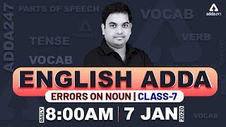 Error of Noun & Vocabulary Words English Learn || ENGLISH ADDA || (Class 7)