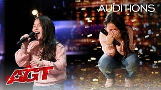 Golden Buzzer: 10-Year-Old Roberta Battaglia Sings Lady Gaga's "Shallow" - America's Got Talent 2020