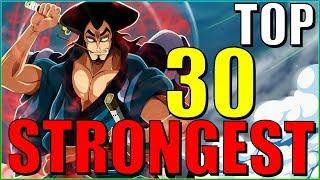 Ranking The TOP 30 STRONGEST One Piece Characters EVER | (30-16)