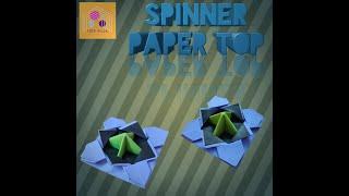 Spinning top || paper top || kids toy || how to make paper craft || Tutevilla