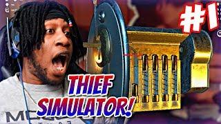 I'M THE BEST THIEF IN THE WORLD! HIDING FROM THE POLICE! - Thief Simulator Ep 1