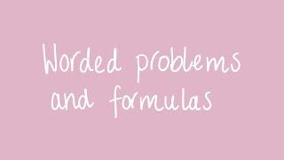 Worded problems and formulas | Year 10 Algebra and Linear Relations