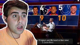 REACTING TO COLIN COWHERD'S TOP 10 PAID QB RANKING!