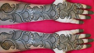 VERY BEAUTIFUL LATEST FLORAL ARABIC HENNA MEHNDI DESIGN FOR FRONT HAND