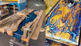 Epoxy Resin River Table MAKING FULL PROCESS 10 IDEAS with epoxy resin WOODworking projects