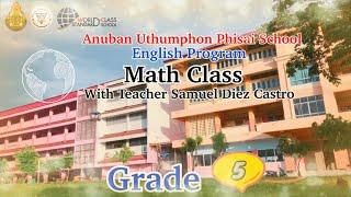 Math Class Grade 5 with Teacher Sam AUPS21 #Week10