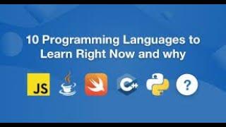 Top 10 programming languages  to learn  2020