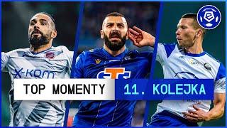 TOP MOMENTY 11. kolejki | Ekstraklasa | 2021/22 [Komentarz]