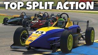 Top Split Action Featuring #GleNRG | iRacing Skip Barber at Road Atlanta