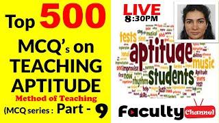 Teaching Aptitude mcqs Method of Teaching