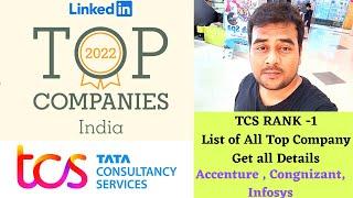 Linkedin TOP 2022 Company in India - TCS | Top Company List in India and World 2022 With all Skills