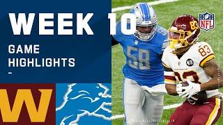 Washington Football Team vs. Lions Week 10 Highlights | NFL 2020