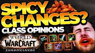 SPICY CHANGES? SHADOWLANDS CLASS CHANGES: Monk, Paladin, Priest, Rogue, Shaman, Warlock, Warrior