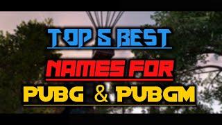 TOP 5 BEST NAMES FOR PUBG | UserName / Nick Name | GAMERx YT