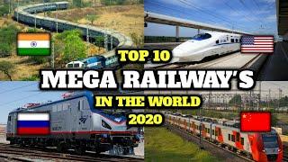 Top 10 Mega Railways in the World 2020 | दुनिया के 10 सबसे बड़े रेलवे नेटवर्क |