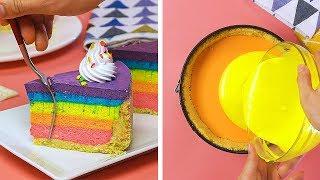 10 Yummy Colorful Cake Ideas | Easy Dessert Recipes | DIY Homemade Cake Decorating Tutorials