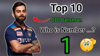 Top 10 OdiBatsman ranking 2021| who is number batsman in Odi 2021| ICC rankings odi batsman #Shorts