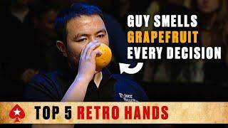 TOP 5 best RETRO poker HANDS ♠️ Best Poker Moments Retro ♠️ PokerStars Global