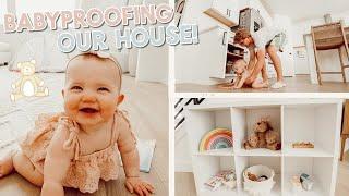 babyproofing our house + new baby playroom area!!