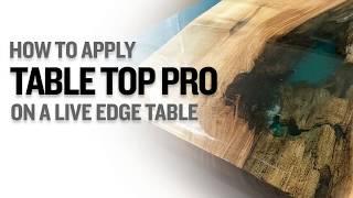 Applying Table Top Epoxy on a Live Edge Table