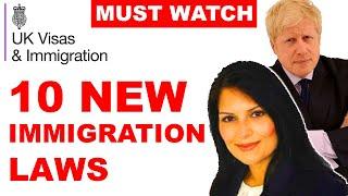 UK ANNOUNCES NEW IMMIGRATION SYSTEM | TOP 10 CHANGES | UK VISA UPDATE | UK IMMIGRATION | 2020 HD