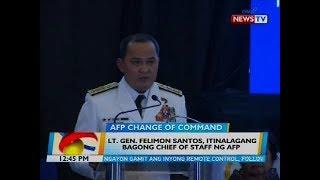 BT: Lt. Gen. Felimon Santos, itinalagang bagong chief of staff ng AFP