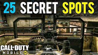 25 SECRET SPOTS in COD MOBILE To Become Pro