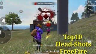 Top10 head-shot in FreeFire Squad|Best head-shot kills in FreeFire|Freefire Best kill squad gameplay