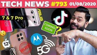 TikTok Coming Back?, Asus Zenfone 7/ 7 Pro Launch,iPhone 12 Delayed,Moto Razr 2020 5G Leaked-#TTN793