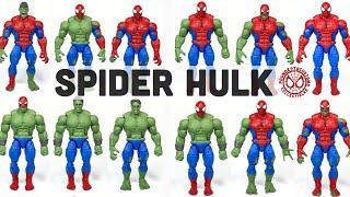 SPIDERHULK Custom Marvel Legends Spider-Man 6” action figure review BAF