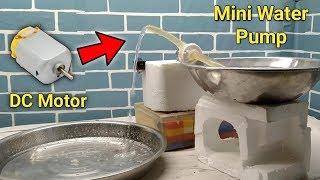 How To Make Water Pump With DC Motor | Mini Water Pump Kaise Banaye