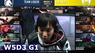 Team Liquid vs Dignitas | Week 5 Day 3 S10 LCS Spring 2020 | TL vs DIG W5D3