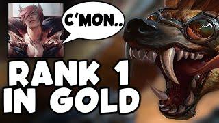 WHEN THE RANK 1 WARWICK PLAYS IN GOLD *TEACHING MACRO* - League of Legends