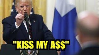 "KISS MY A$$" WATCH FIRED UP PRESIDENT TRUMP UNLOAD ON FAKE NEWS DEMS MEDIA