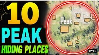 PEAK HIDDEN PLACE IN FREE FIRE ! TOP 10 HIDE PLACE IN BERMUDA MAP ! RANK PUSH TIPS !