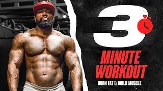 3 Minute Fat Burn, Muscle Building Routine. Do this daily