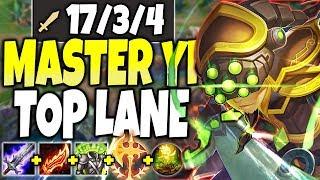 TOP LANE Master Yi IS BEYOND BROKEN! MASTER YI SEASON 10 BUILD! LoL TOP Master Yi Build S10 Gameplay