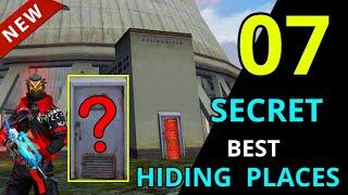 Top 7 hiding place in free fire |7 hiding places in bermuda map free fire|Hidden places in free fire