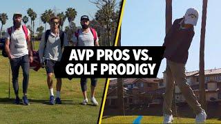 Beach Volleyball Pros vs. 10-Year-Old Prodigy | Golf Challenge