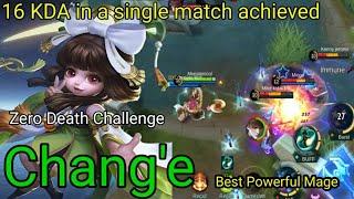 Unbeatable Mage Change Best Fighting Power For Crowd Control | Top Global Chang'e | Mobile Legends