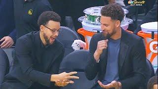 Stephen Curry Bets Klay Thompson In Rock Paper Scissors To Decide Who  Honors Andre Iguodala!