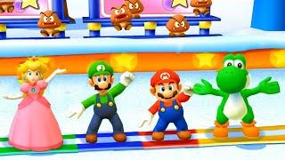 Mario Party The Top 100 - Mario vs Luigi vs Peach vs Yoshi(Very Hard Difficulty)| Cartoons Mee