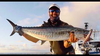 HOW TO LAND A DOUBLE HOOKUP OF SPANISH MACKEREL TROLLING SOLO.