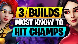 Top 3 BUILDS to Hit Champions League FAST - BEST Editing and Building Tips - Fortnite Pro Guide