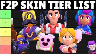 Rating F2P Skins from WORST to BEST! | Brawl Stars Skin Tier List (Part 1)